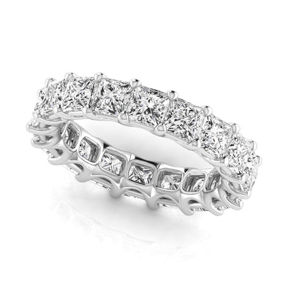 Princess-Cut Diamond Eternity Wedding Band – 5.12 ct