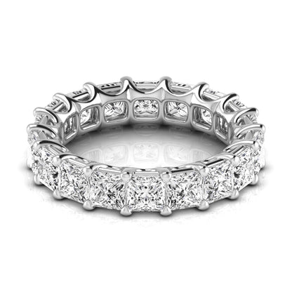 Princess-Cut Diamond Eternity Wedding Band – 5.12 ct