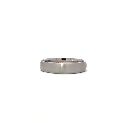 White gold 18K wedding band