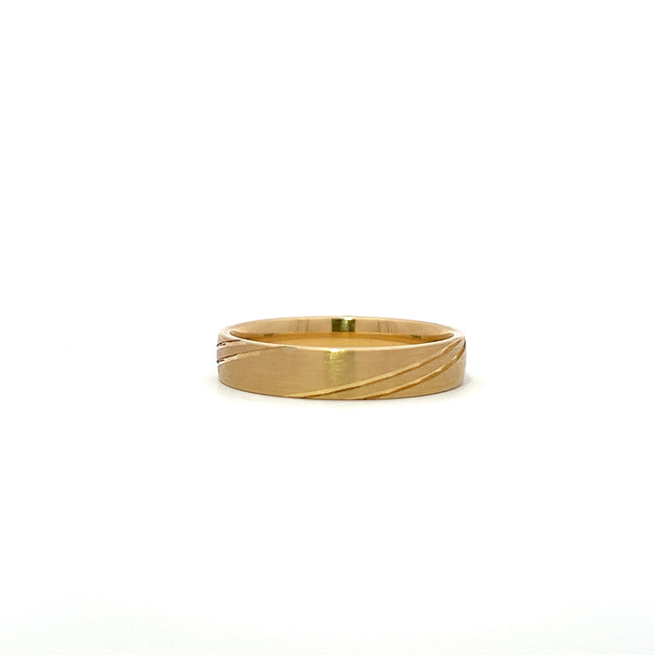 Yellow gold 18K wedding ring