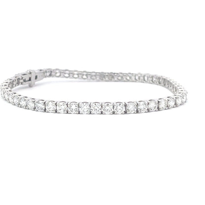 Laboratory grown diamond tennis bracelet