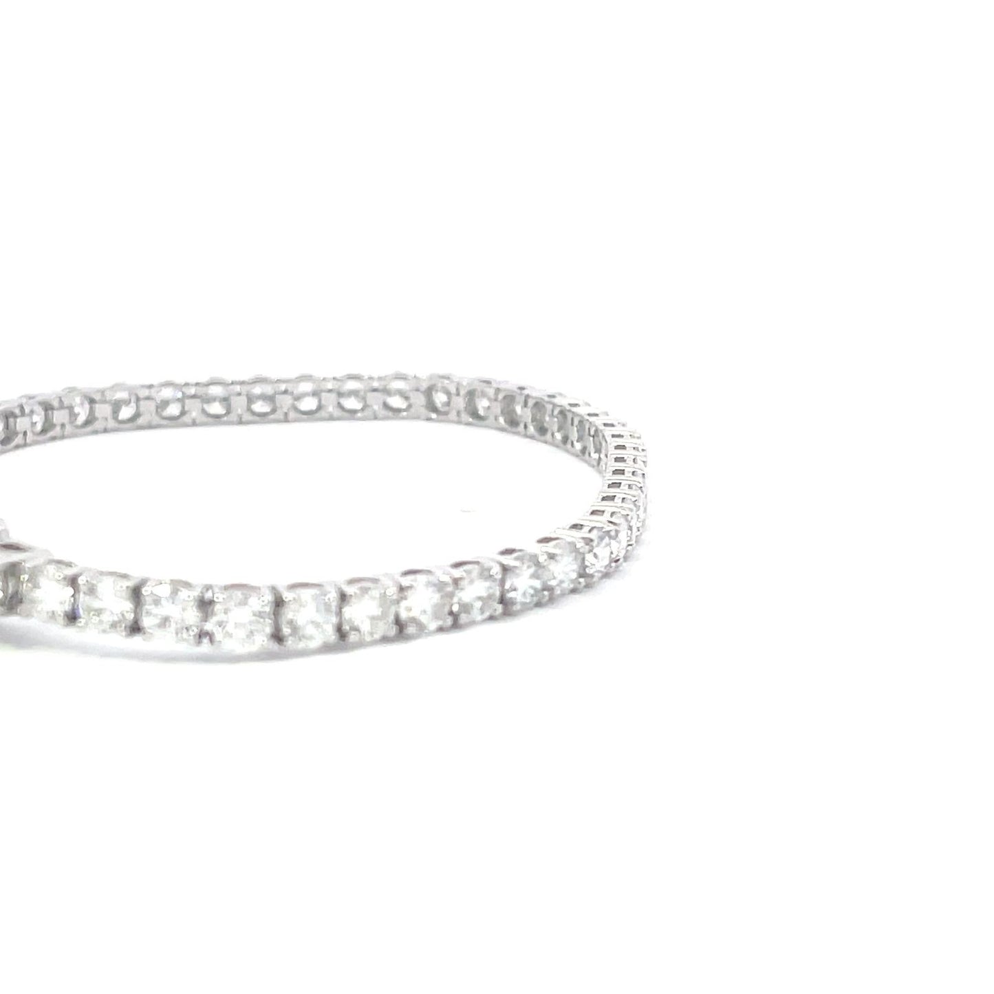 Laboratory grown diamond tennis bracelet