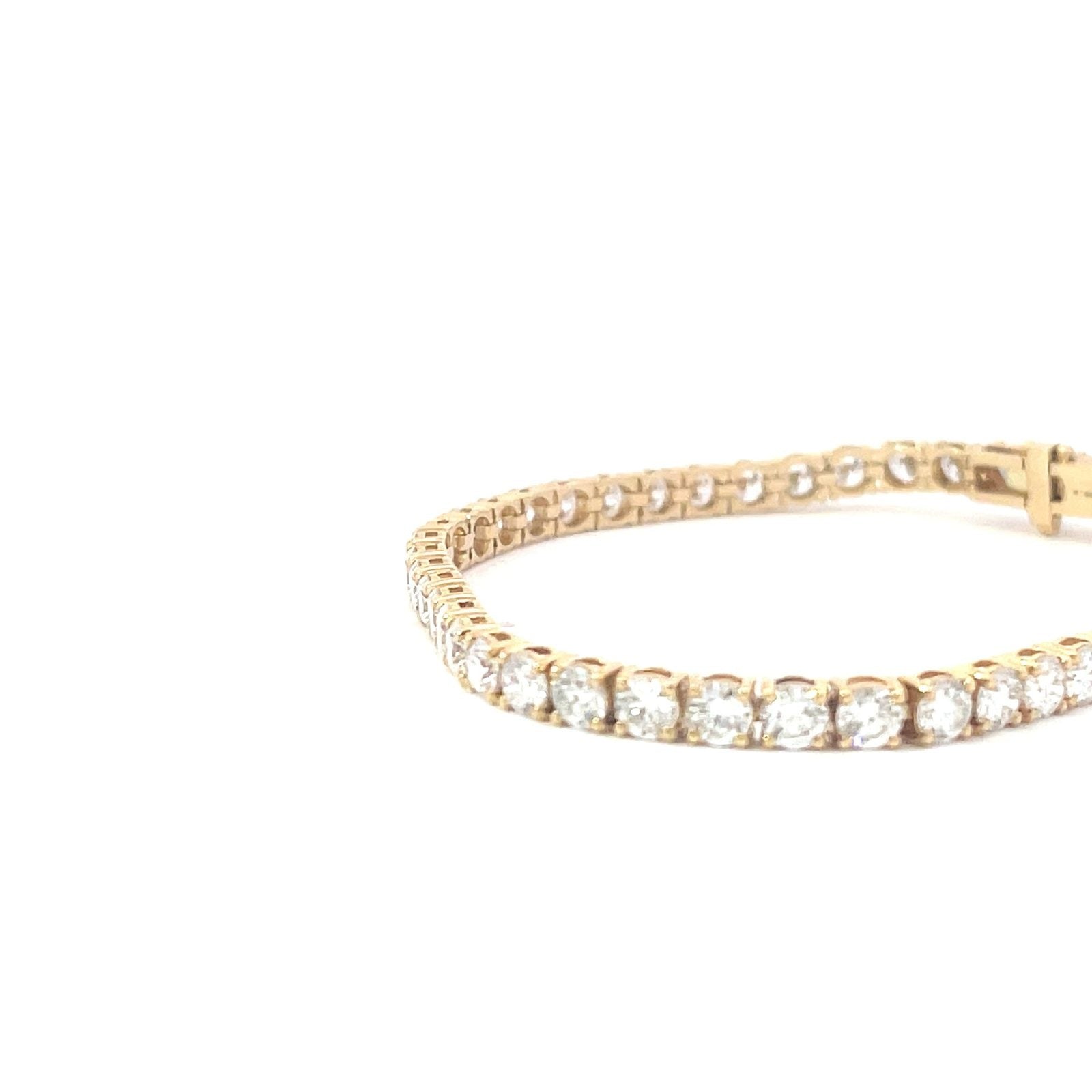 Laboratory grown diamond tennis bracelet