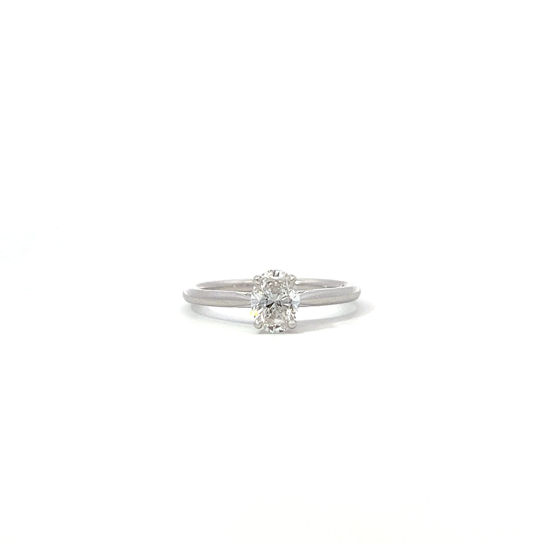 0.70ct Oval Engagement Ring