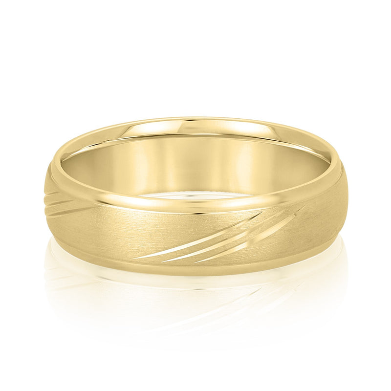Francois Satin-center Polished-edge Band