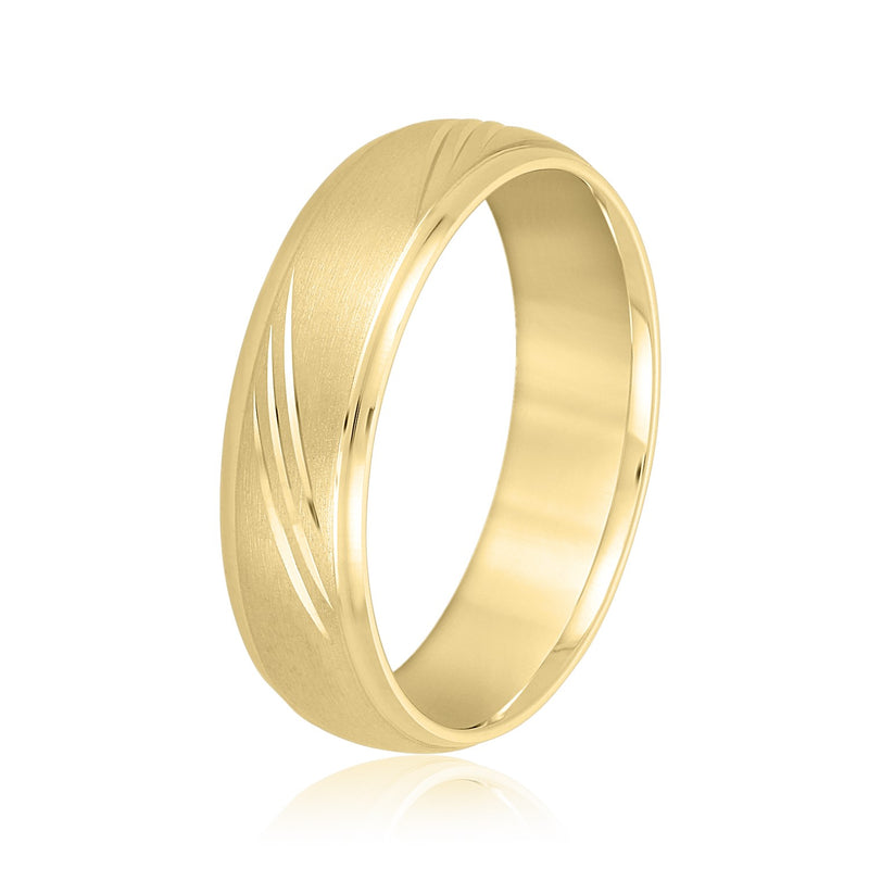 Francois Satin-center Polished-edge Band