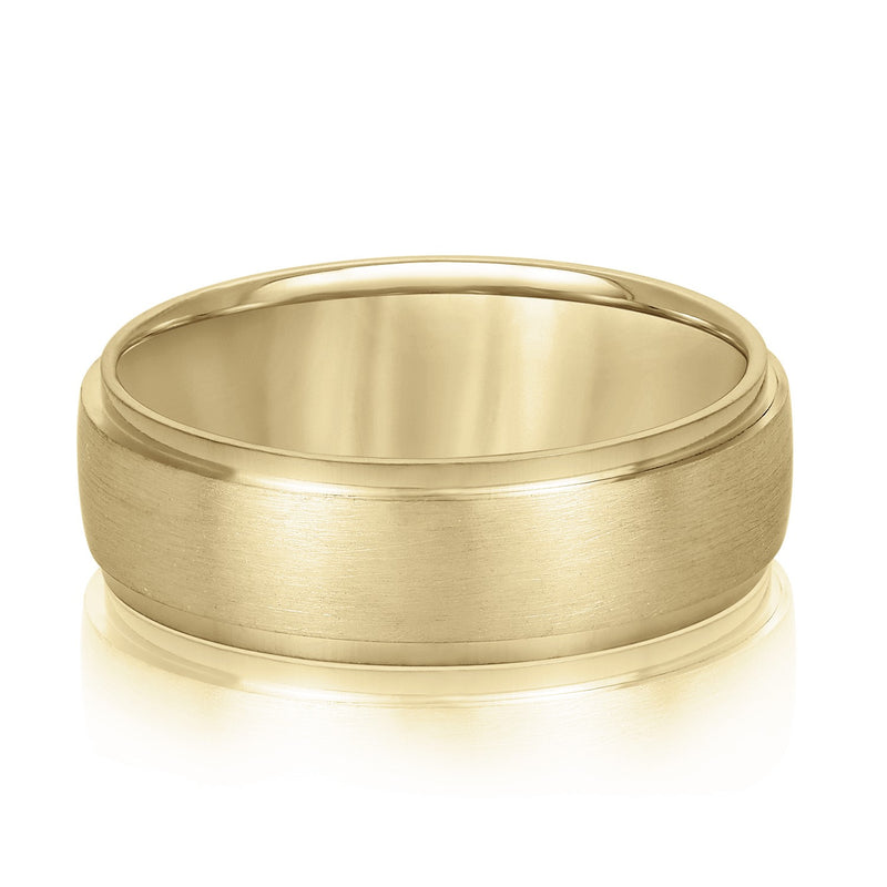 Aurele Brushed Men's Wedding Band
