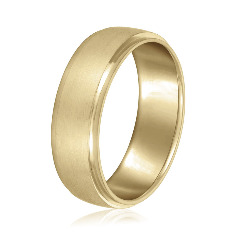 Aurele Brushed Men's Wedding Band