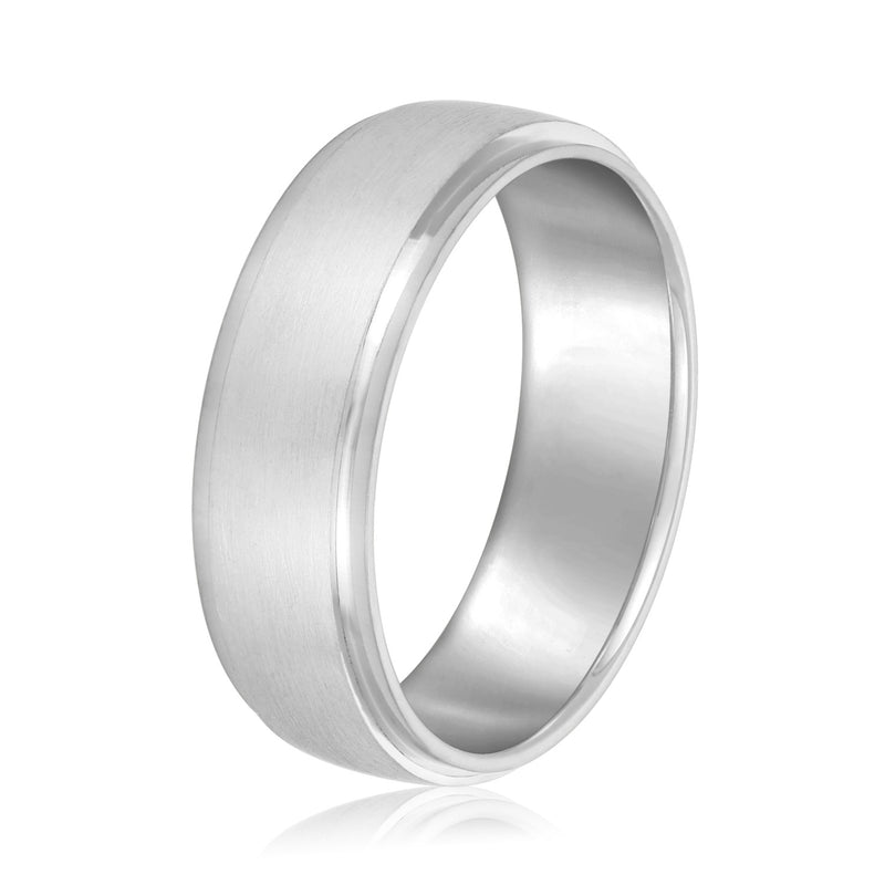 Aurele Brushed Men's Wedding Band