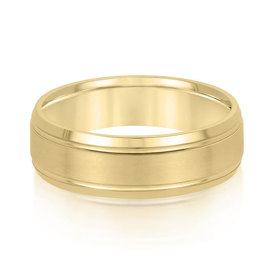 Alexis Brushed Men's Wedding Band