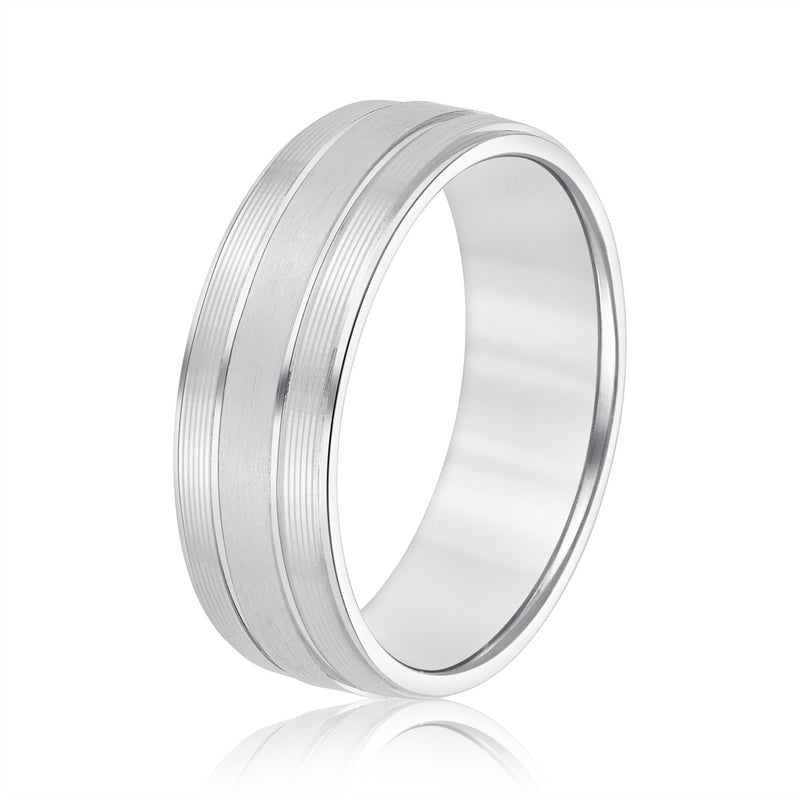Christian Flat-profile Men's Wedding Band