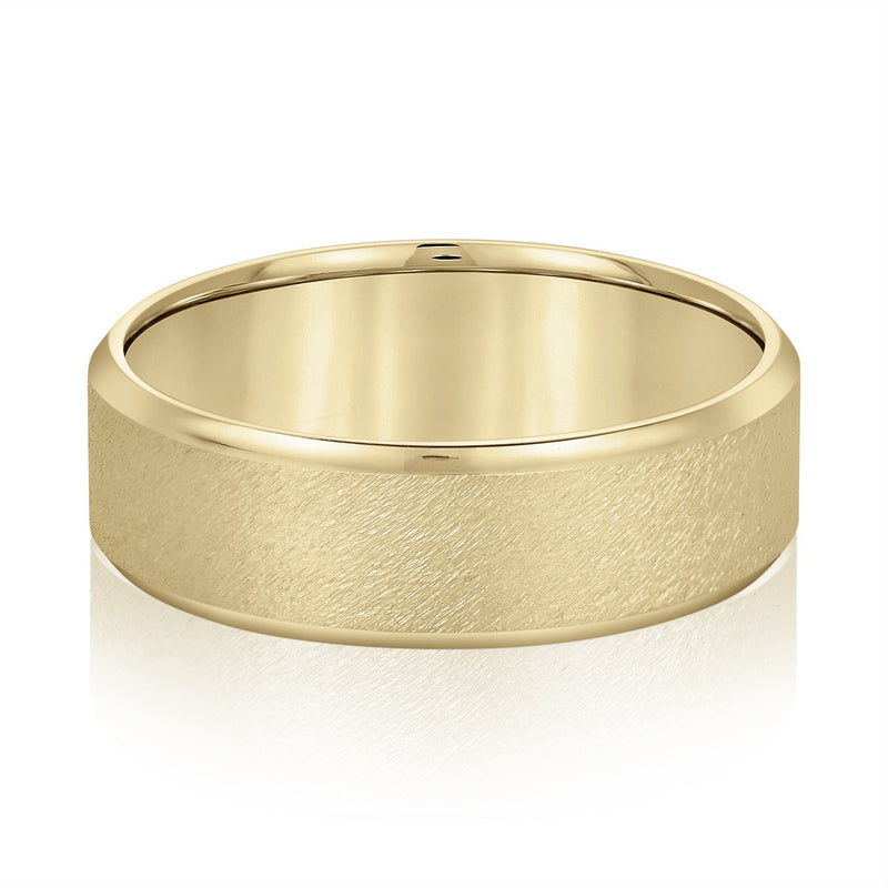 Andre Satin-center Men's Wedding Band