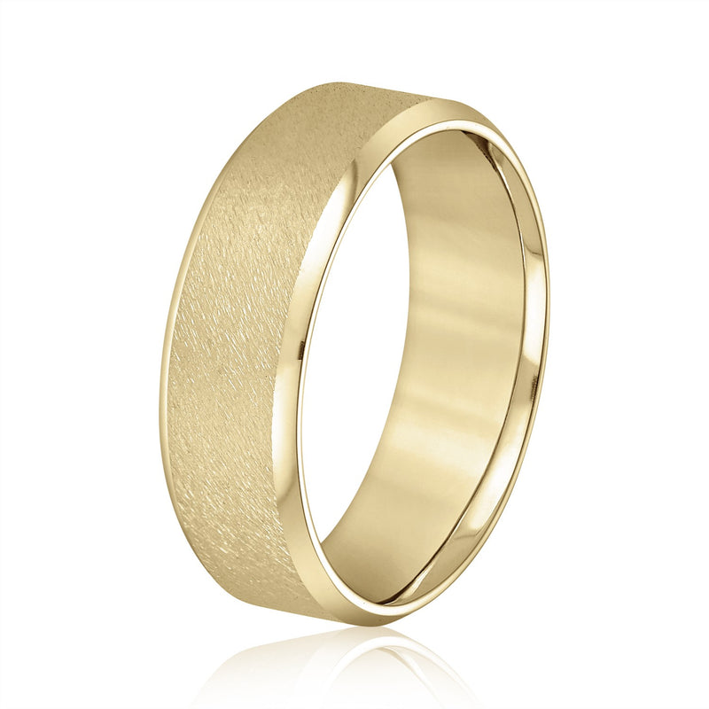 Andre Satin-center Men's Wedding Band