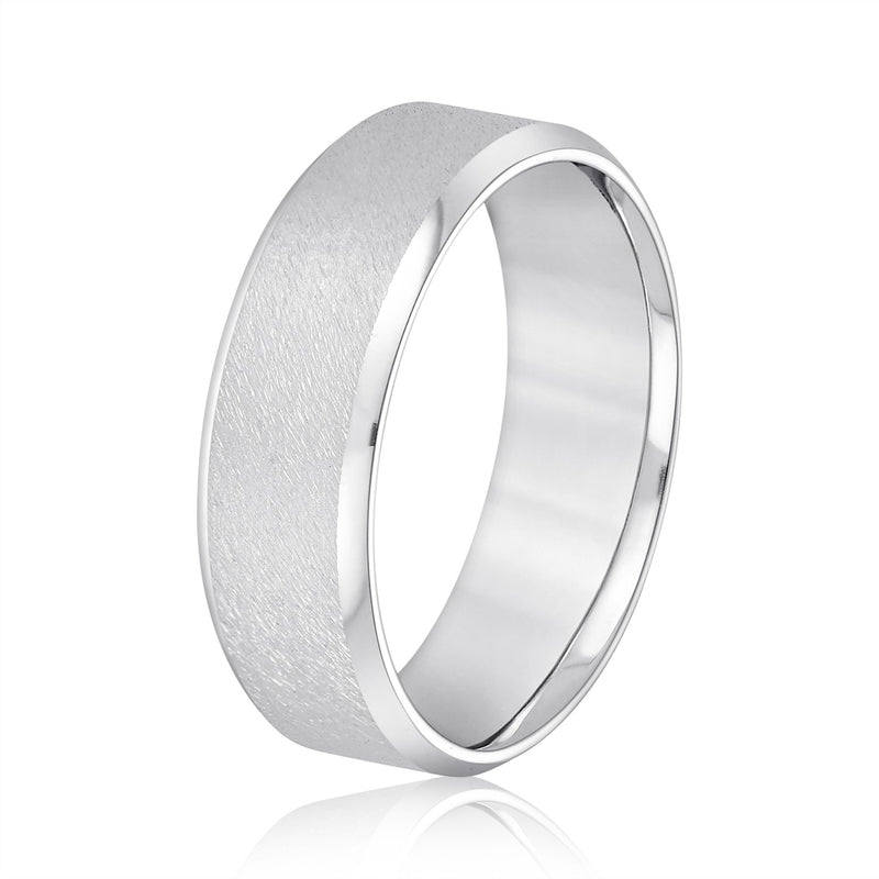 Andre Satin-center Men's Wedding Band