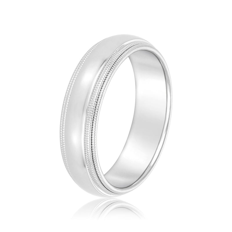 Clement Polished-satin Men's Wedding Band
