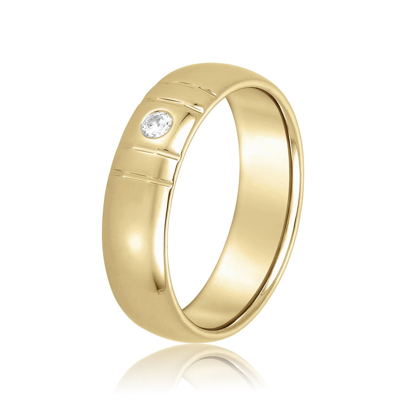 Jean-marc Single-diamond Heavy Men's Band