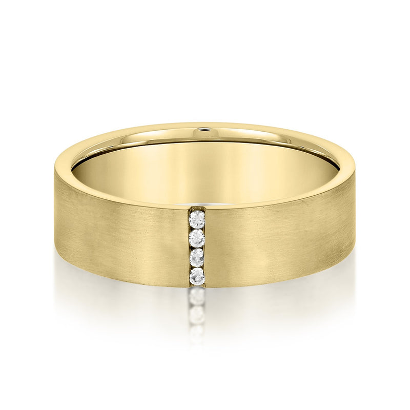 Jean-paul Four-diamond Accent Heavy Men's Band
