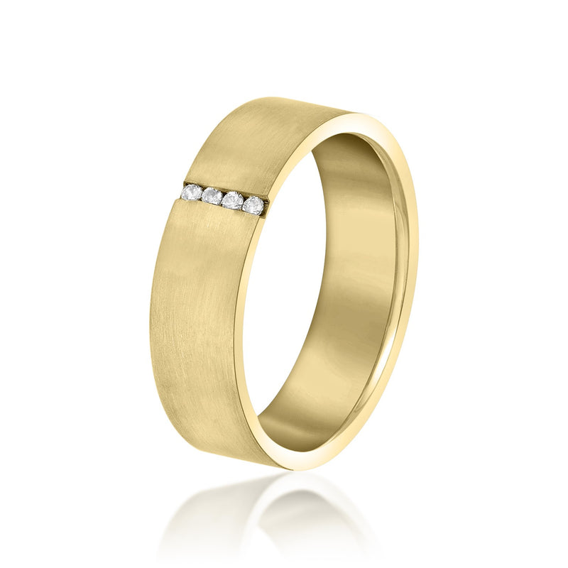 Jean-paul Four-diamond Accent Heavy Men's Band