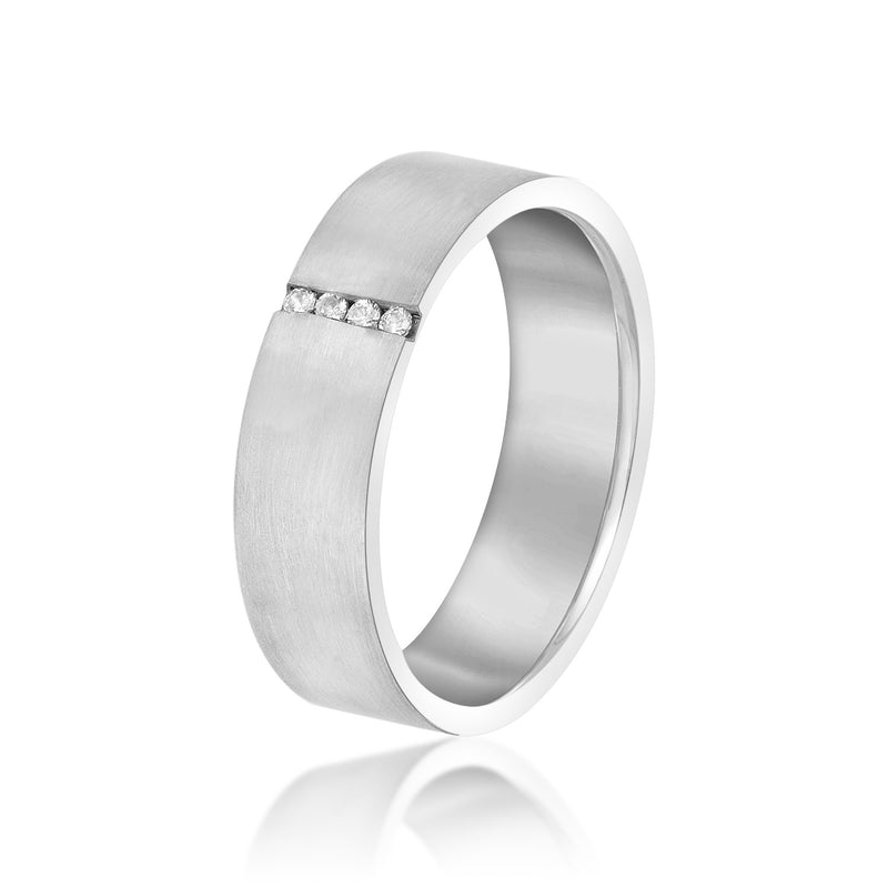 Jean-paul Four-diamond Accent Heavy Men's Band