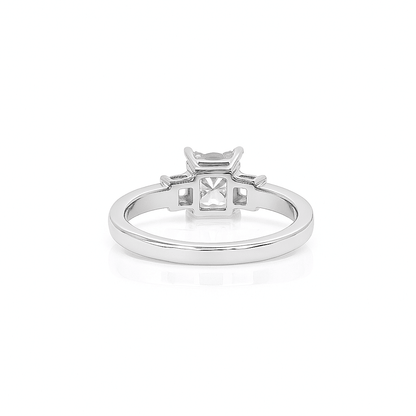 1.68ct J VVS1 Princess cut diamond engagement ring