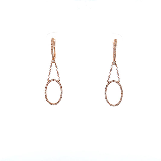 Rose gold Diamond earrings