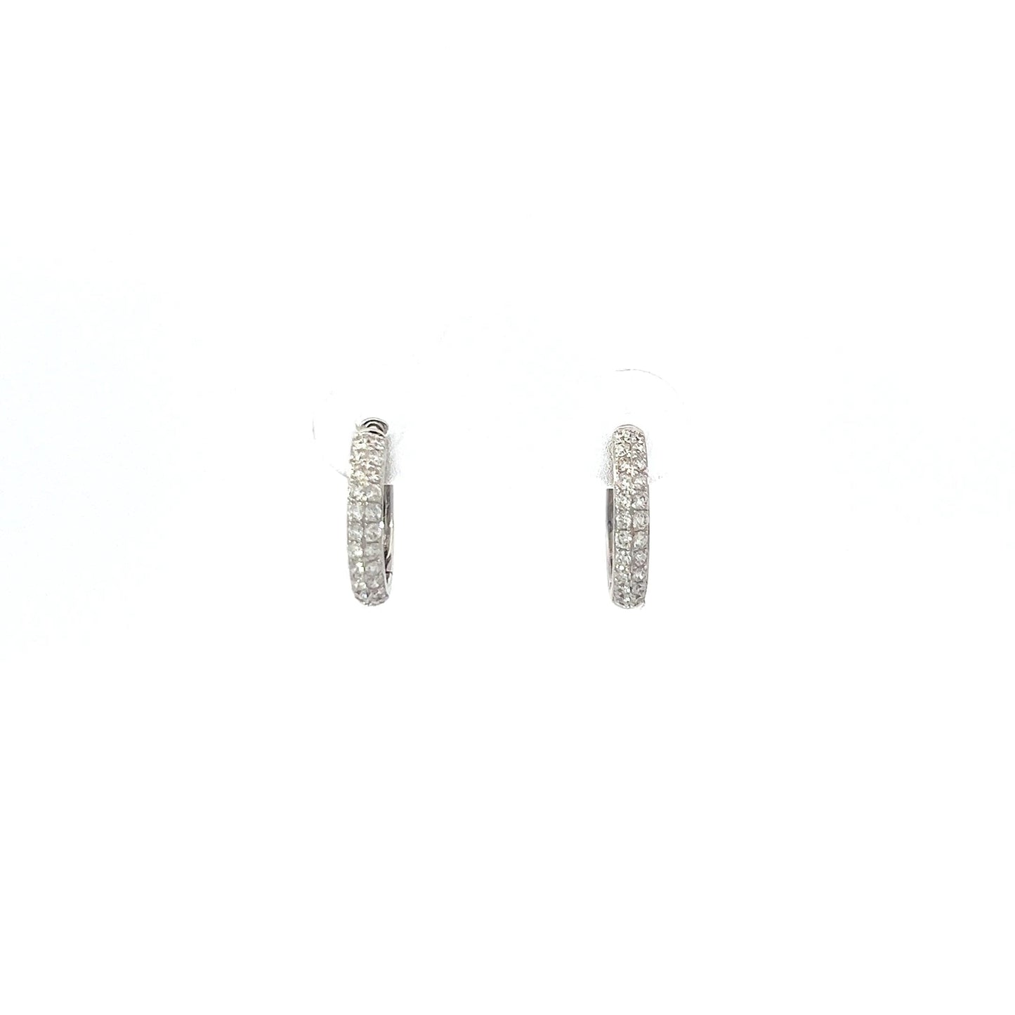 0.22ct Hoop diamond earring