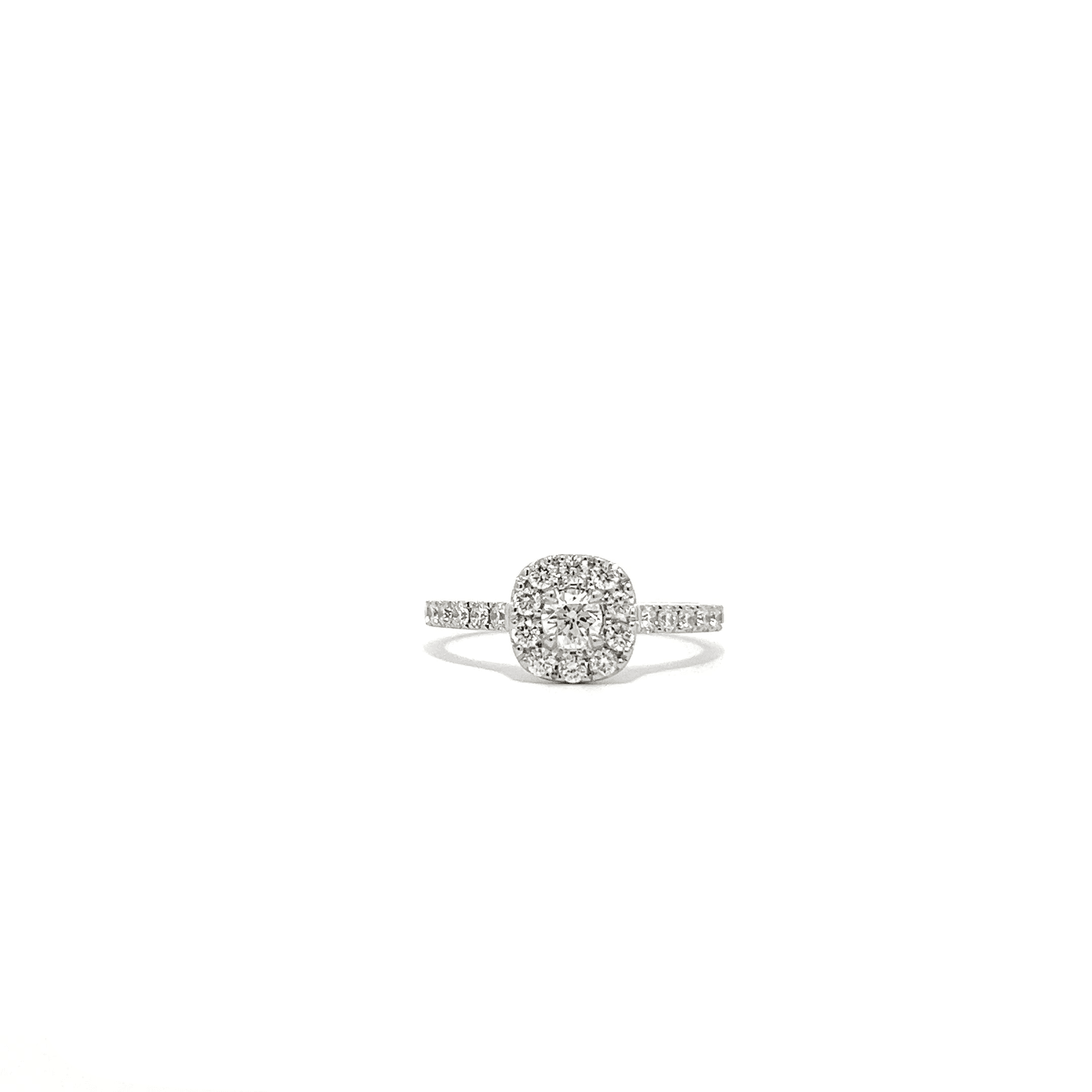 0.20ct Diamond Halo engagement ring