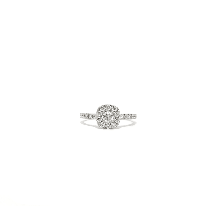 0.20ct Diamond Halo engagement ring