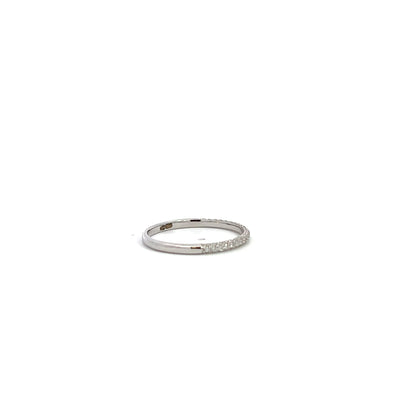 Three row Diamond Eternity ring White gold