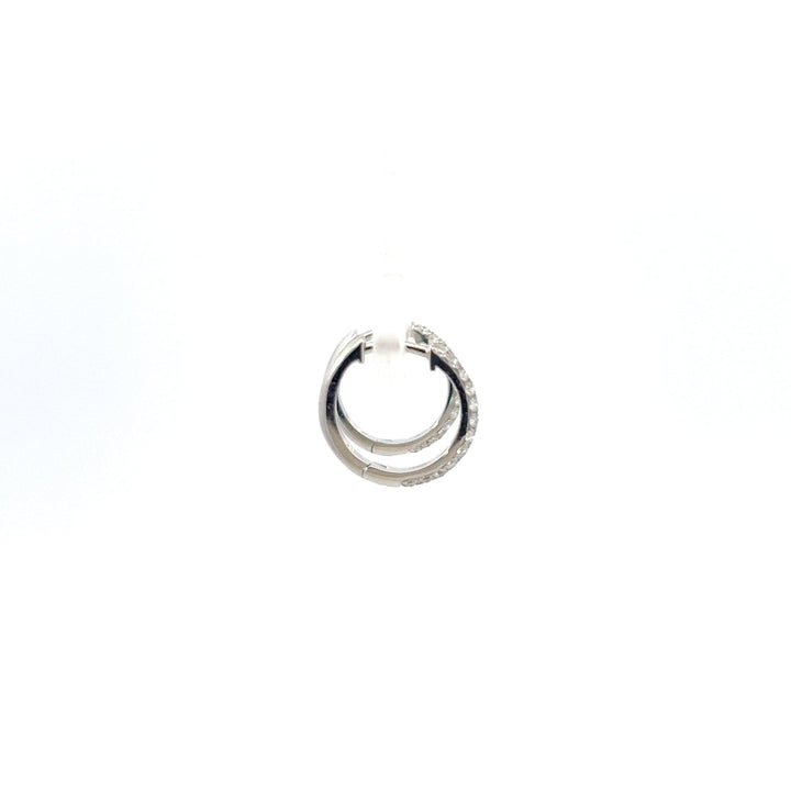 0.22ct Hoop diamond earring