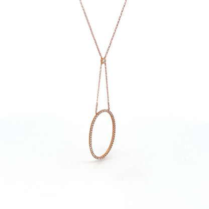 Rose gold necklace