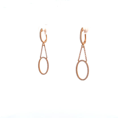 Rose gold Diamond earrings