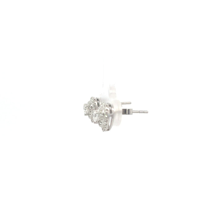 0.68ctw heart shape diamond earrings