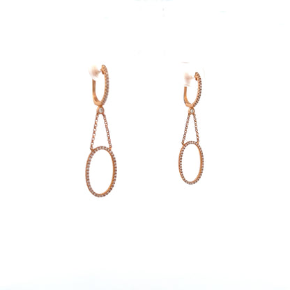 Rose gold Diamond earrings