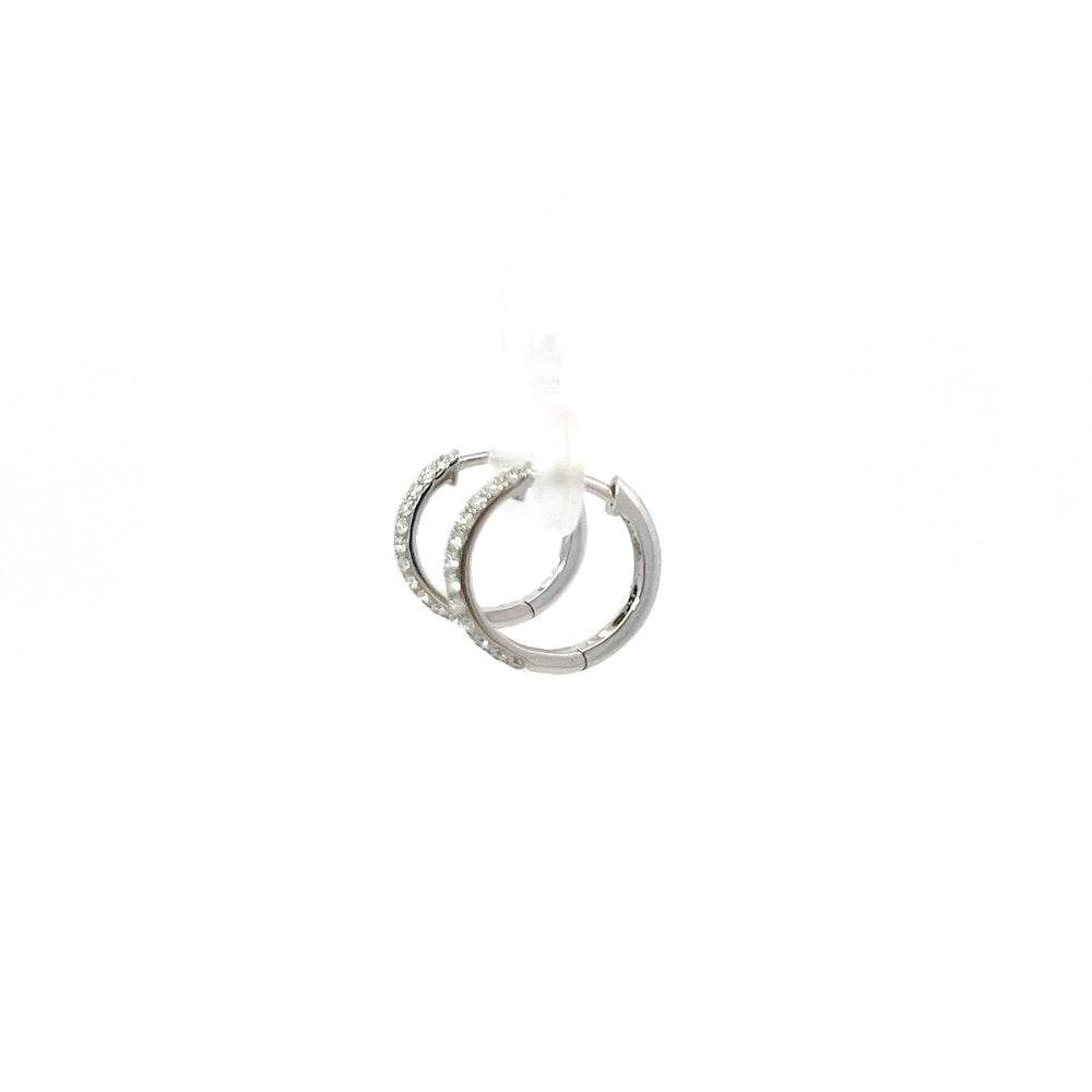 0.22ct Hoop diamond earring