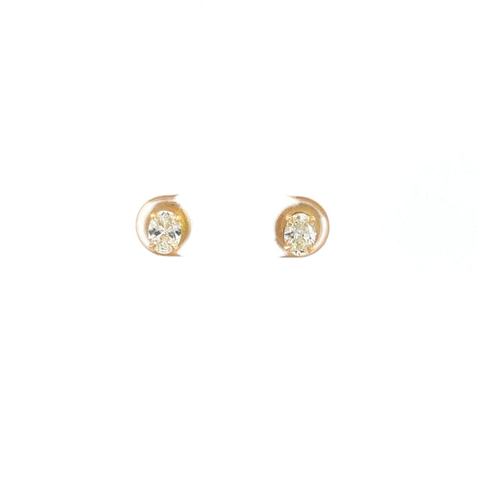 0.67ctw Oval Studs