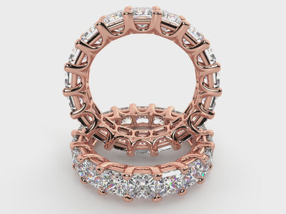 Princess-Cut Diamond Eternity Wedding Band – 5.12 ct