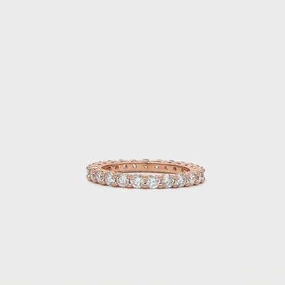 1.44ct Rose gold eternity ring