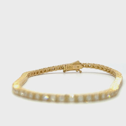 Tennis bracelet Yellow gold 18K