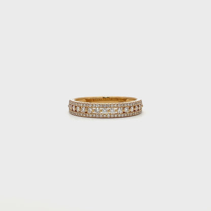 0.41ctw Yellow gold minimalistic ring