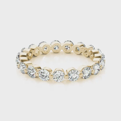Single Shared-Prong Diamond Eternity Band – 0.66 ct