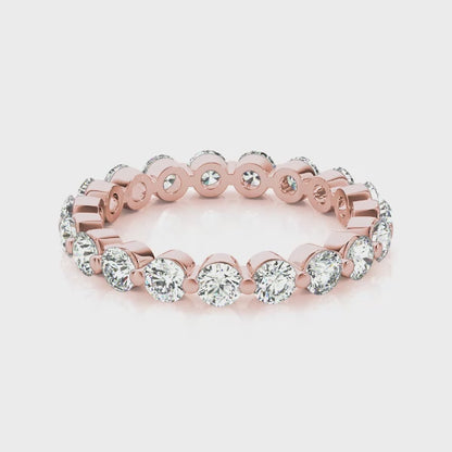 Single Shared-Prong Diamond Eternity Band – 0.66 ct