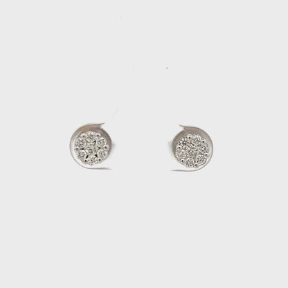 0.43ctw Invisible set diamond earrings