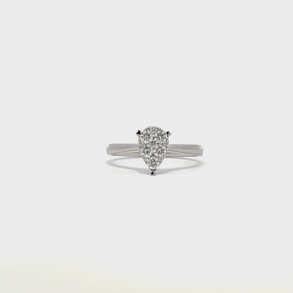 0.35ctw Invisible set diamond ring