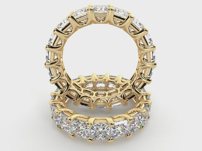 Princess-Cut Diamond Eternity Wedding Band – 5.12 ct