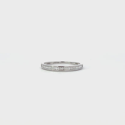 0.17ctw baguette cut diamond ring