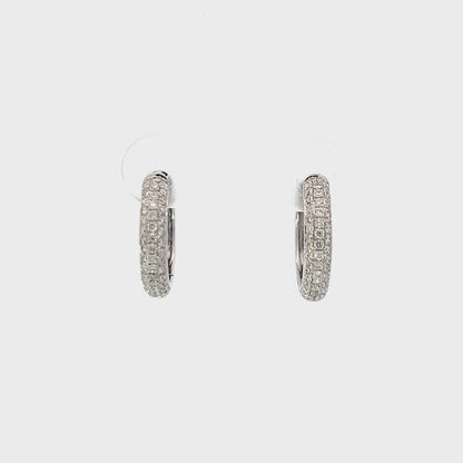 0.49ctw diamond hoops