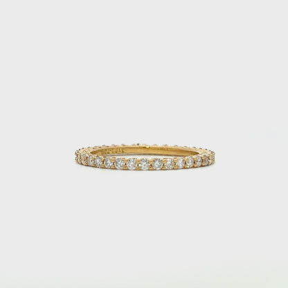 Yellow gold 18K eternity ring