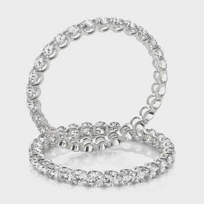 U-Prong Diamond Eternity Wedding Band – 0.87 ct