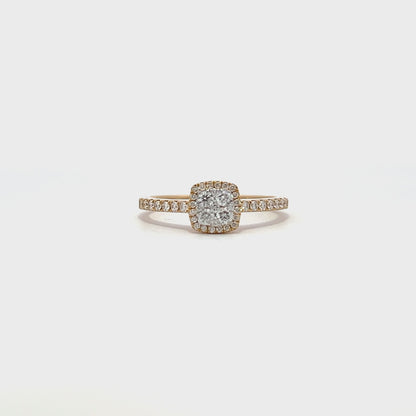 0.35ctw Invisible set Diamond ring